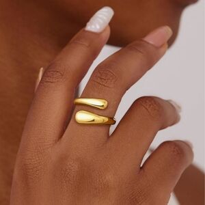 Non Tarnish 14k Gold Plated Tone Wrap Ring